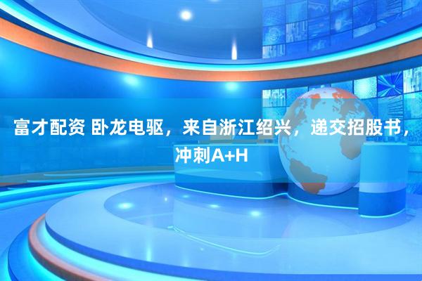 富才配资 卧龙电驱，来自浙江绍兴，递交招股书，冲刺A+H